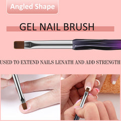 Gemsanva pincel de arte para trazos y detalles en uñas