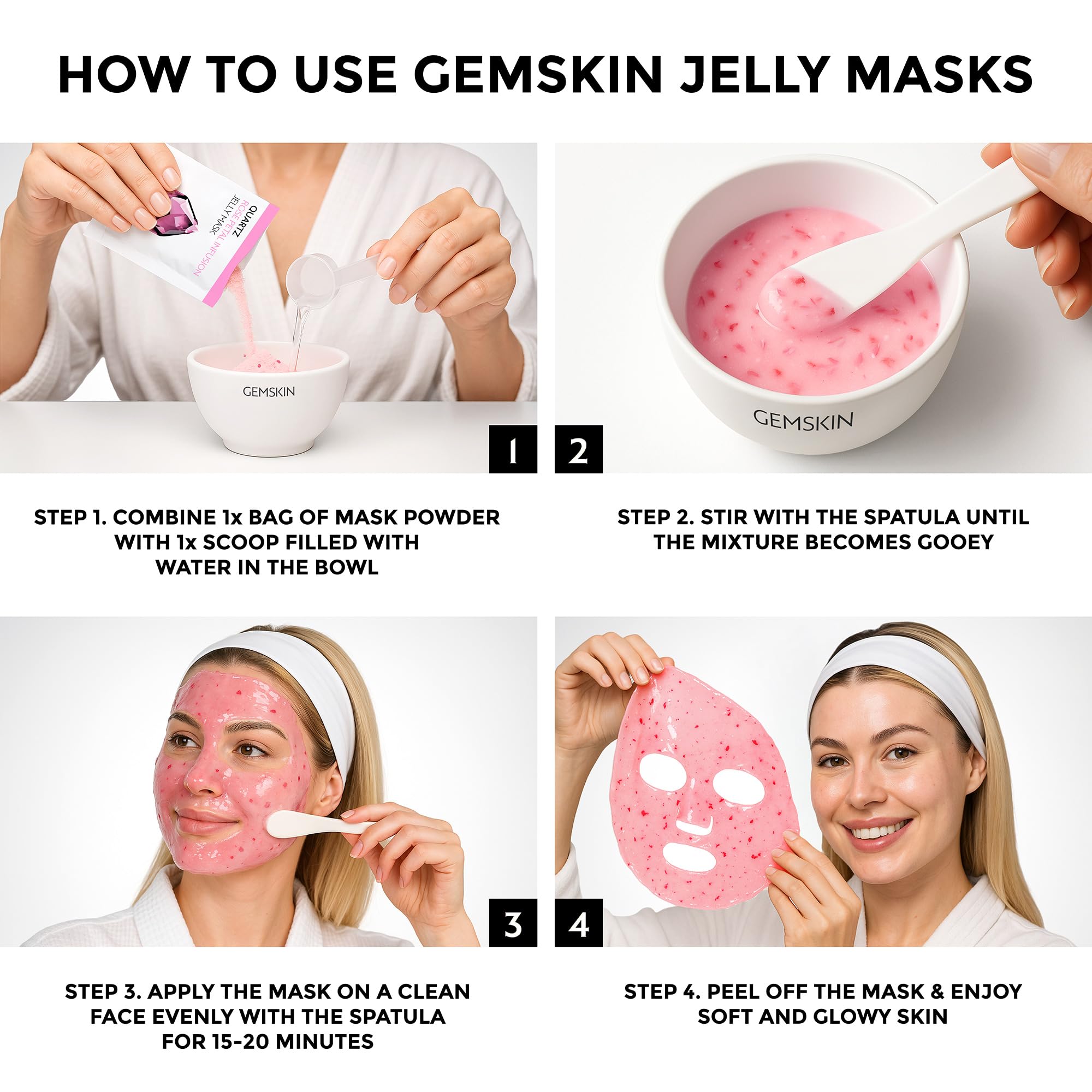 GEMSKIN: mascarilla despegable de oro 24k para firmeza