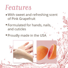 Fragancia de pomelo rosado que perfuma suavemente durante el masaje