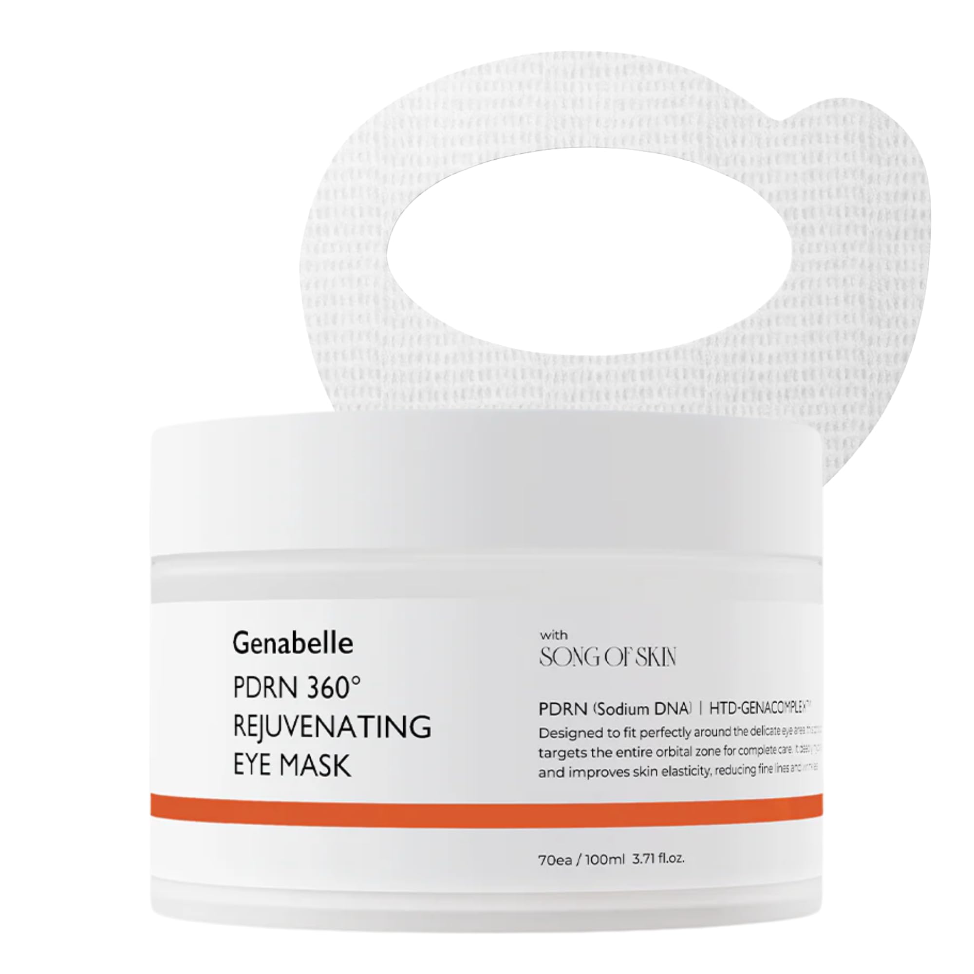 Genabelle PDRN 360 mascarilla ocular en empaque listo para uso diario