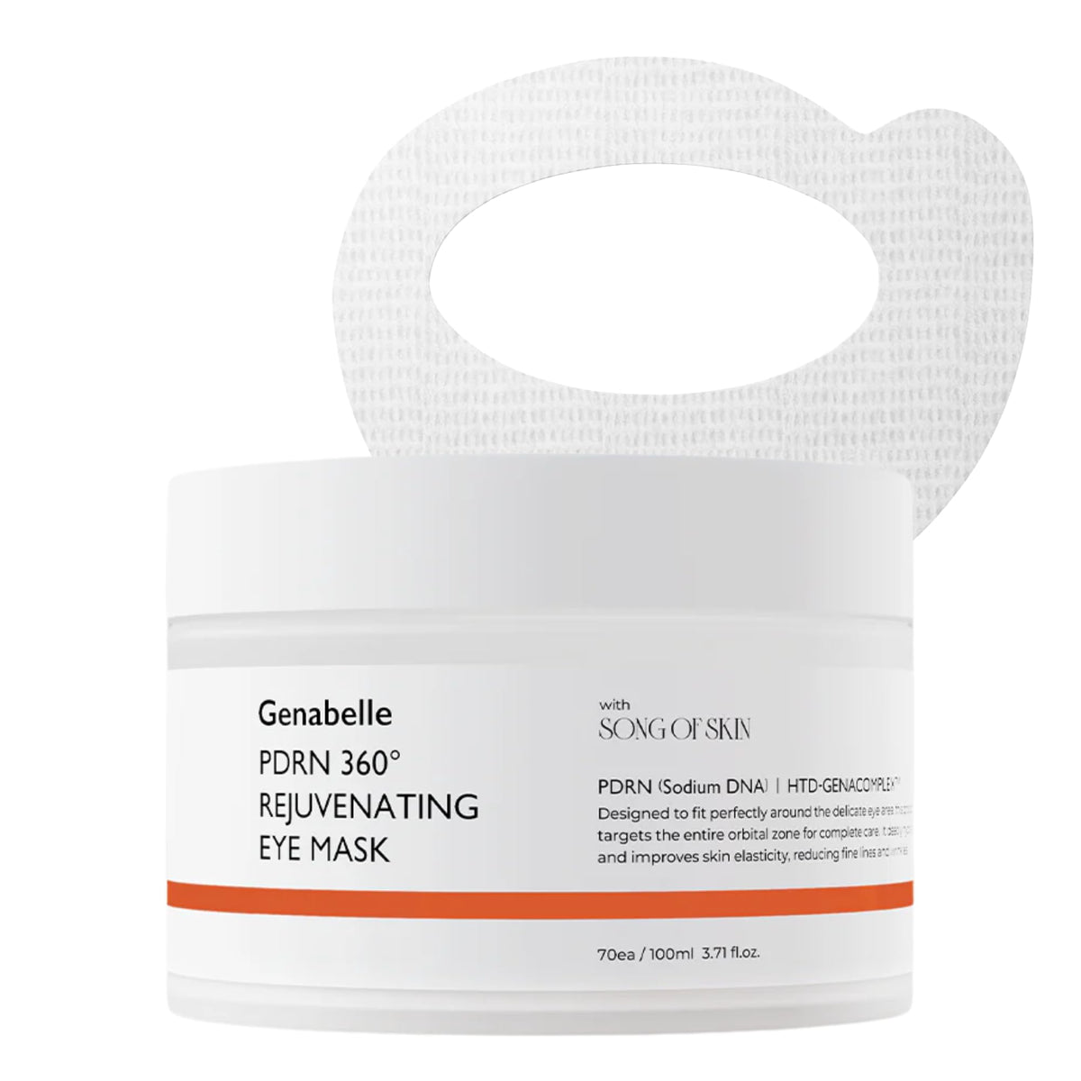 Genabelle PDRN 360 mascarilla ocular en empaque listo para uso diario