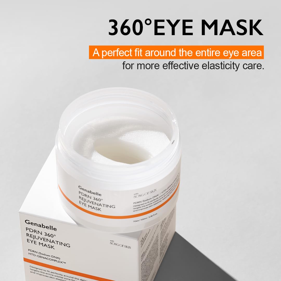 Hidratación profunda proporcionada por Genabelle PDRN 360 mascarilla ocular