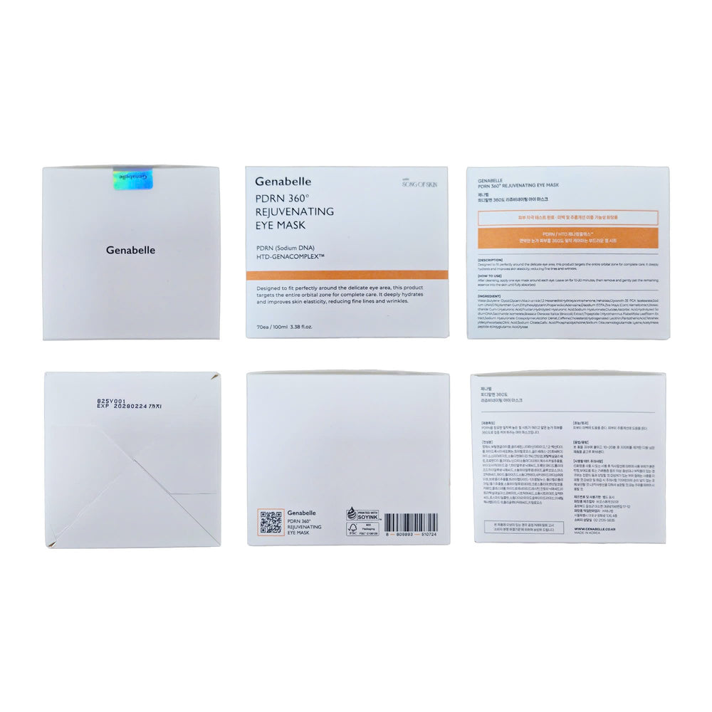 Textura no pegajosa de Genabelle PDRN 360 mascarilla ocular para uso diario