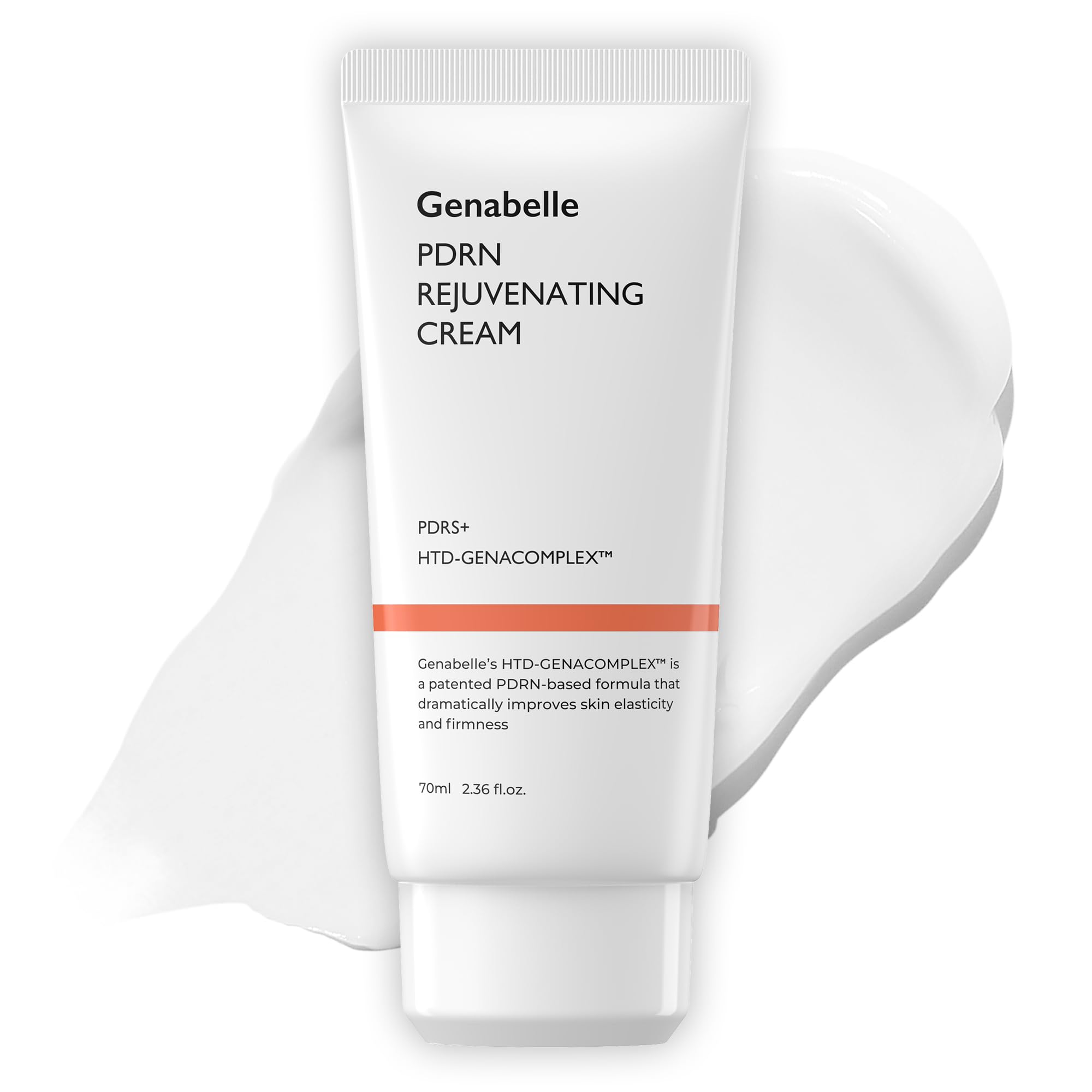 Genabelle PDRN crema rejuvenecedora ligera para piel suave y nutrida.