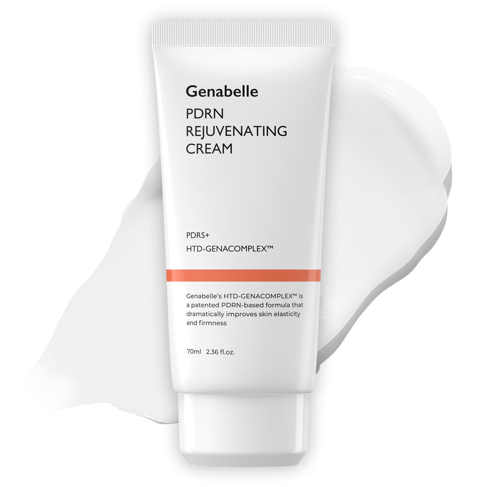 Genabelle PDRN crema rejuvenecedora ligera para piel suave y nutrida.