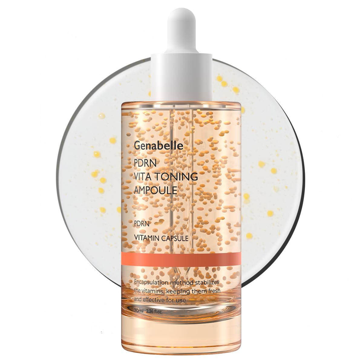 Genabelle PDRN Vita Toning Ampoule, bote jumbo, piel radiante y tono uniforme.