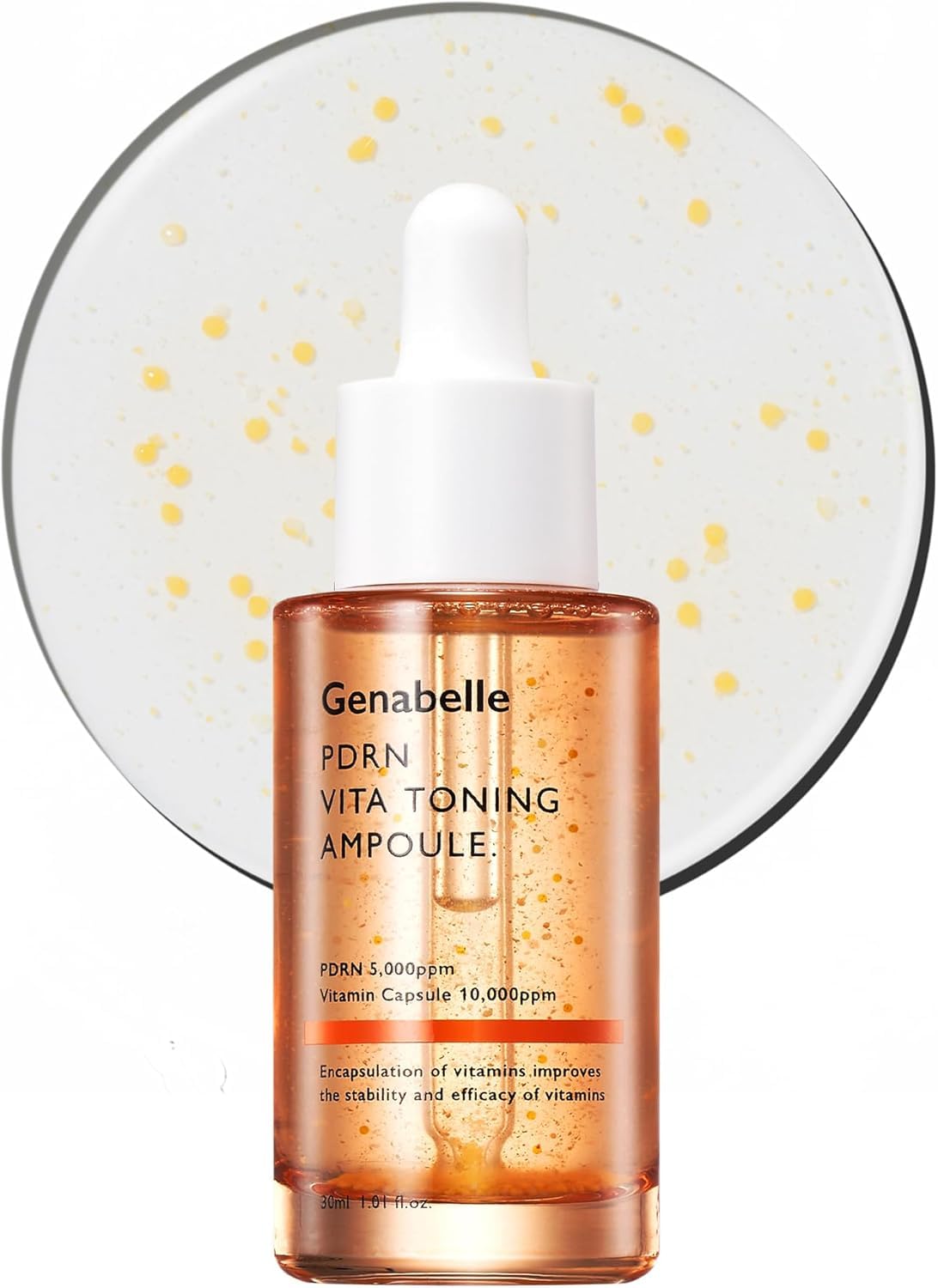 Genabelle PDRN Vita Toning Ampoule – bouteille élégante pour une peau lumineuse et tonifiée.
