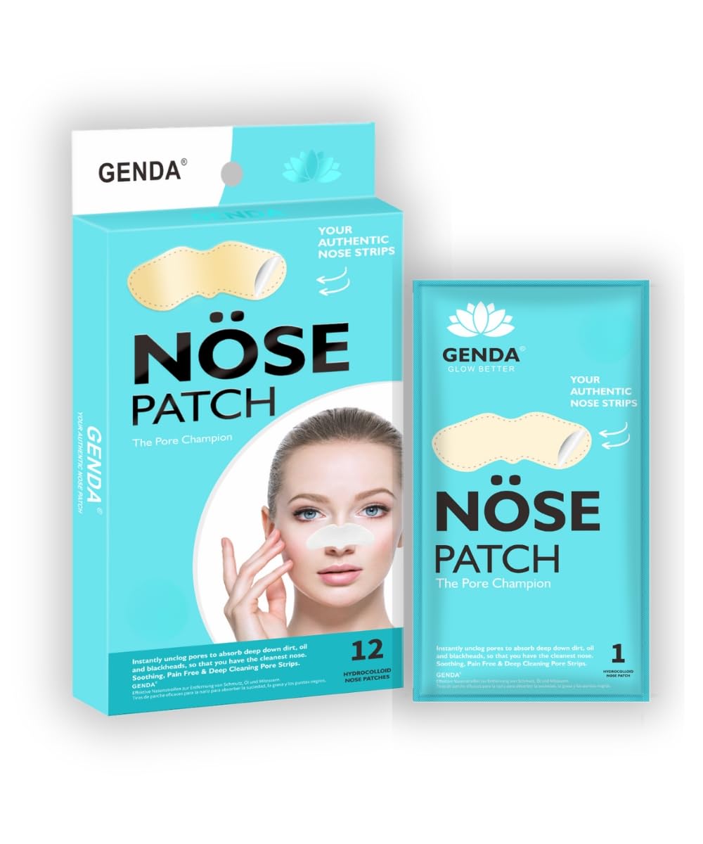 GENDA parche nariz depura poros, ideal para rutina nocturna