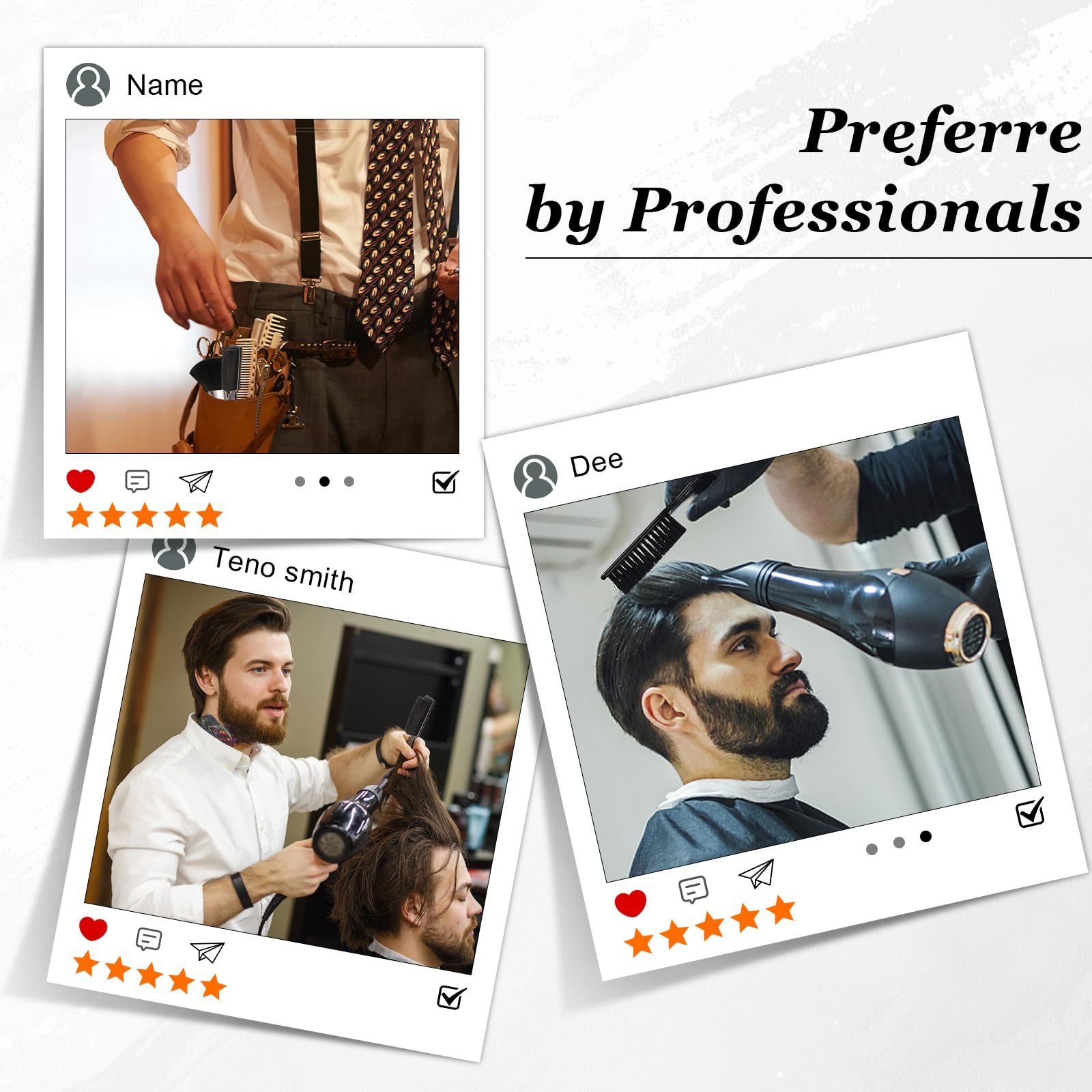 Uso diario profesional con el set Generic en la barbería.