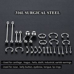 Clamps desechables para piercing de Generic, agarre seguro y esterilidad durante la colocación.
