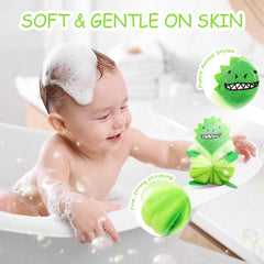 Generic esponjas de baño con colores vibrantes, higiene diaria más atractiva.