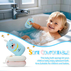 Esponja lufa Generic con diseño gato, perfecta para el baño diario de niños.