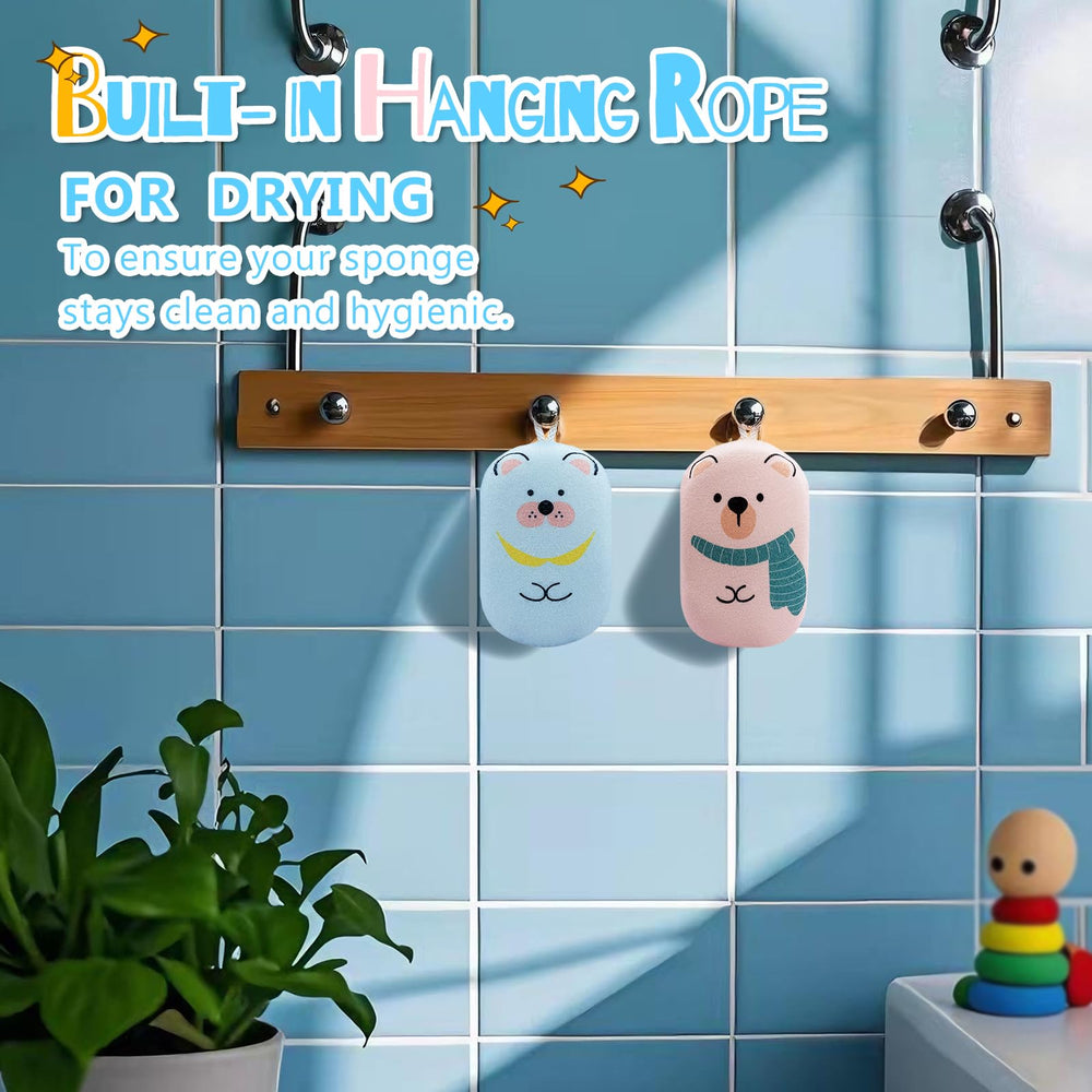 Regalo práctico de baño con lufa de tres piezas de Generic para bebés.
