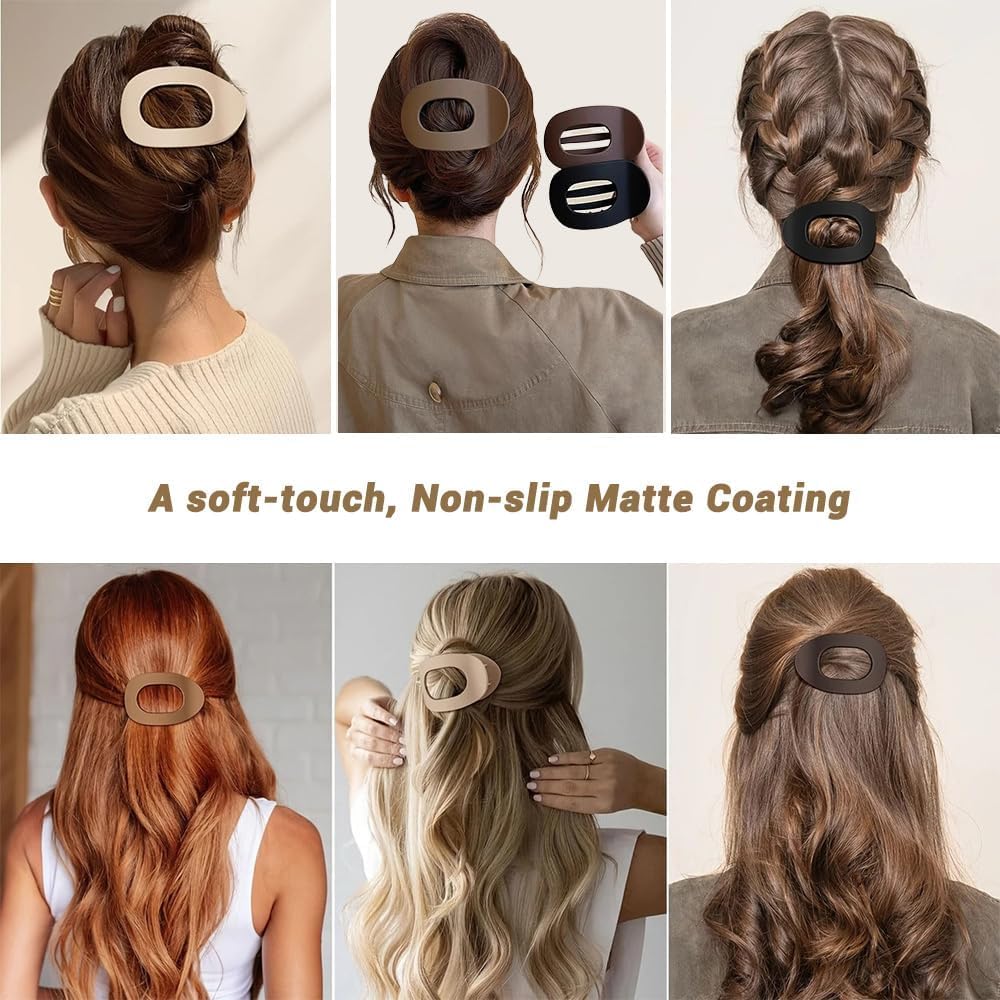 Pinza pato genérica en colores combinados, accesorio elegante para el cabello