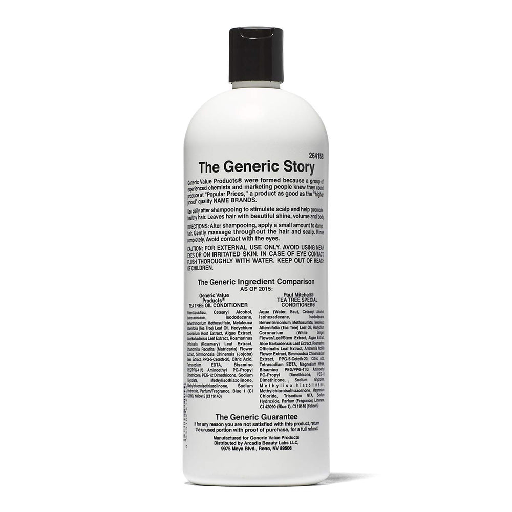 Aplicacion suave del condicionador Generic Value Products para cabello manejable