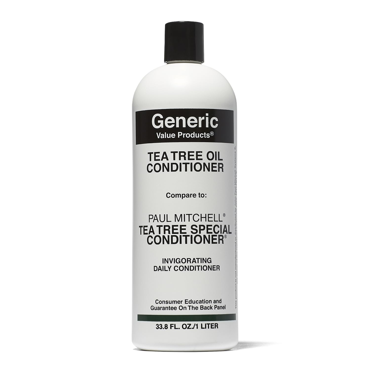 Condicionador Generic Value Products con aceite de arbol de te brinda brillo y suavidad