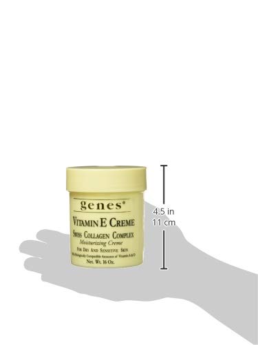 Genes Vitamina E Crema Suizo, resultado suave y terso tras uso diario.