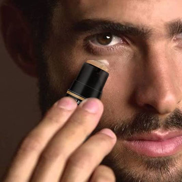 Gentlehomme concealer stick offers four buildable shades for natural skin-tone matching.