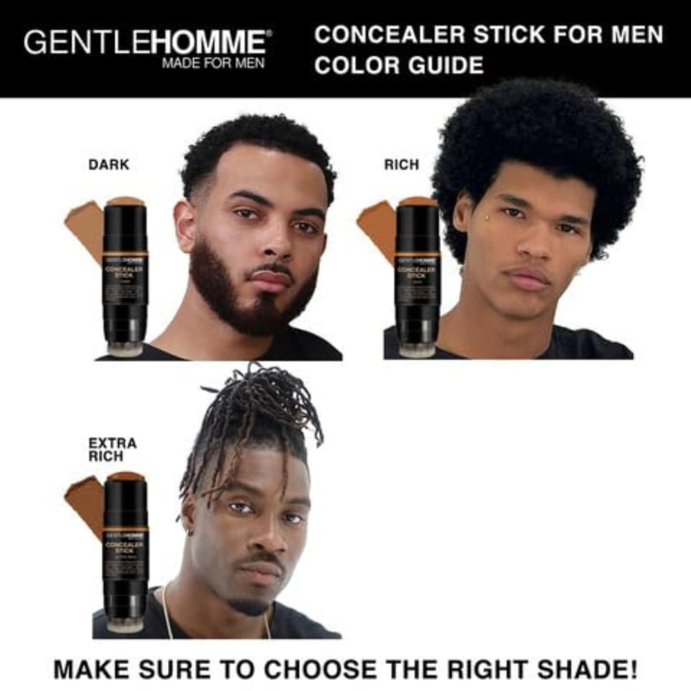 Gentlehomme Corrector Stick difumina bordes con la brocha.