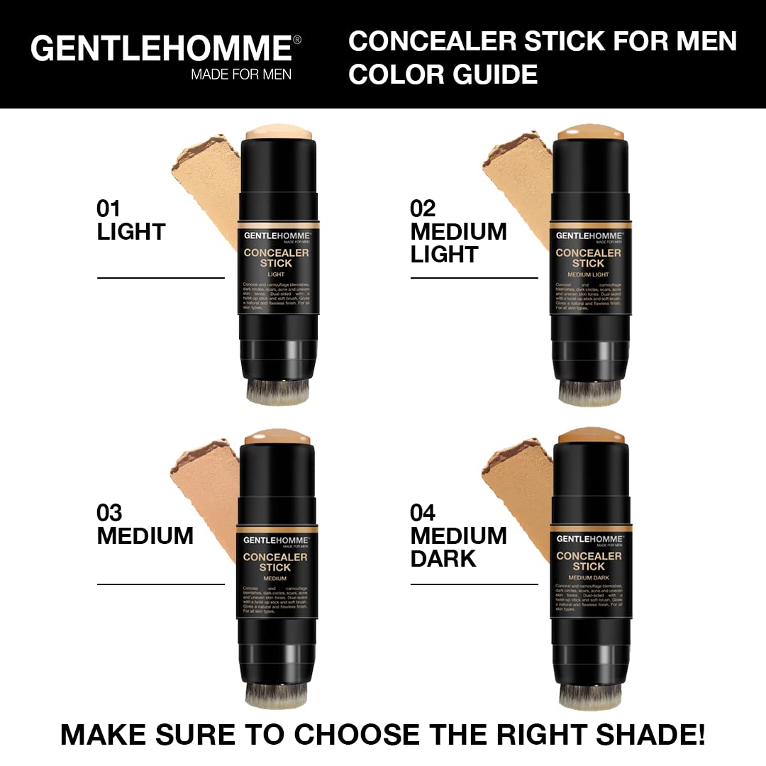 Gentlehomme Corrector Stick para piel sensible: fórmula suave.