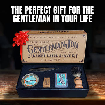 Kit de afeitado vintage Gentleman Jon para experiencia de barbería en casa
