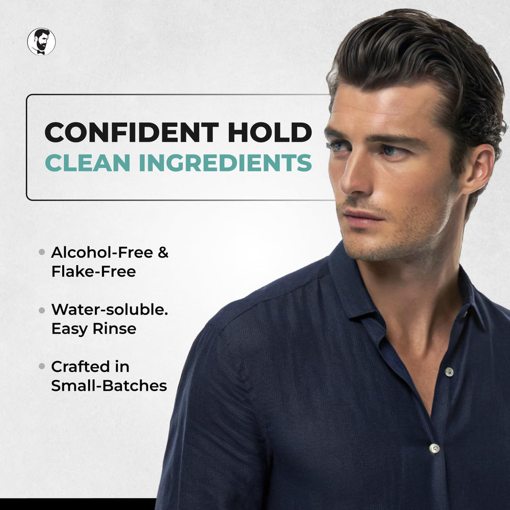 Gel Gentlemen Republic 8oz controla el frizz para un peinado suave.
