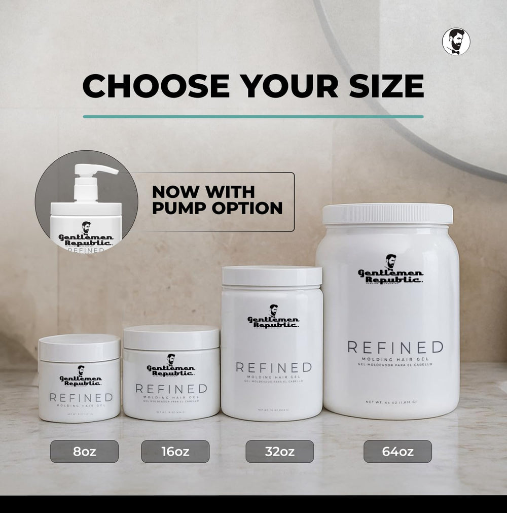 Gel Gentlemen Republic 8oz ideal para uso diario y control duradero.