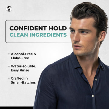 Aplicación manual del Gel Refinado Gentlemen Republic para un peinado limpio y sin residuos
