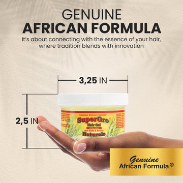 Genuine African Formula SuperGro envase de 8 oz para uso diario