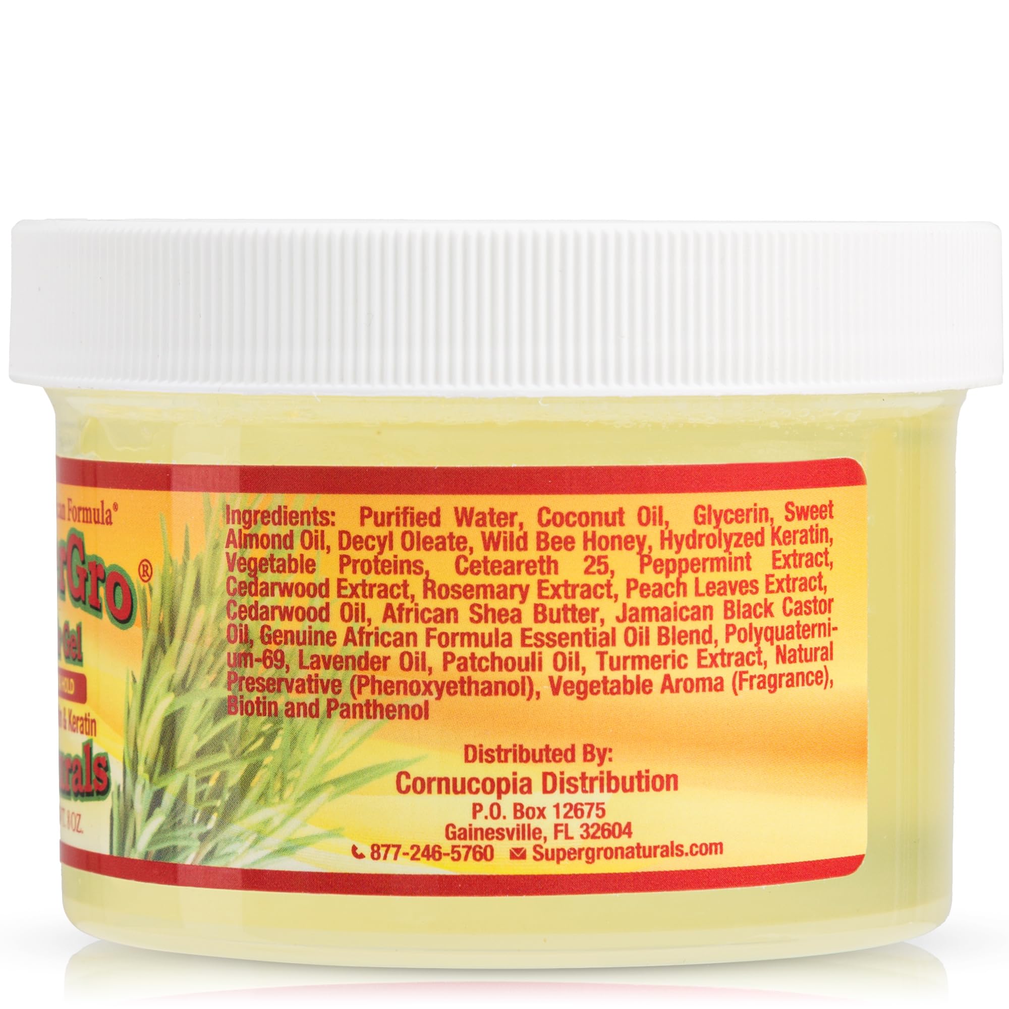 Genuine African Formula SuperGro gel para locs facilita peinado y definición duradera