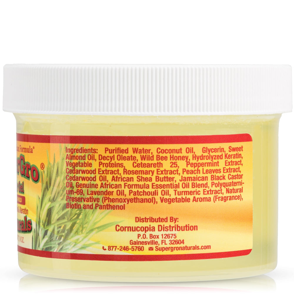 Genuine African Formula SuperGro gel para locs facilita peinado y definición duradera