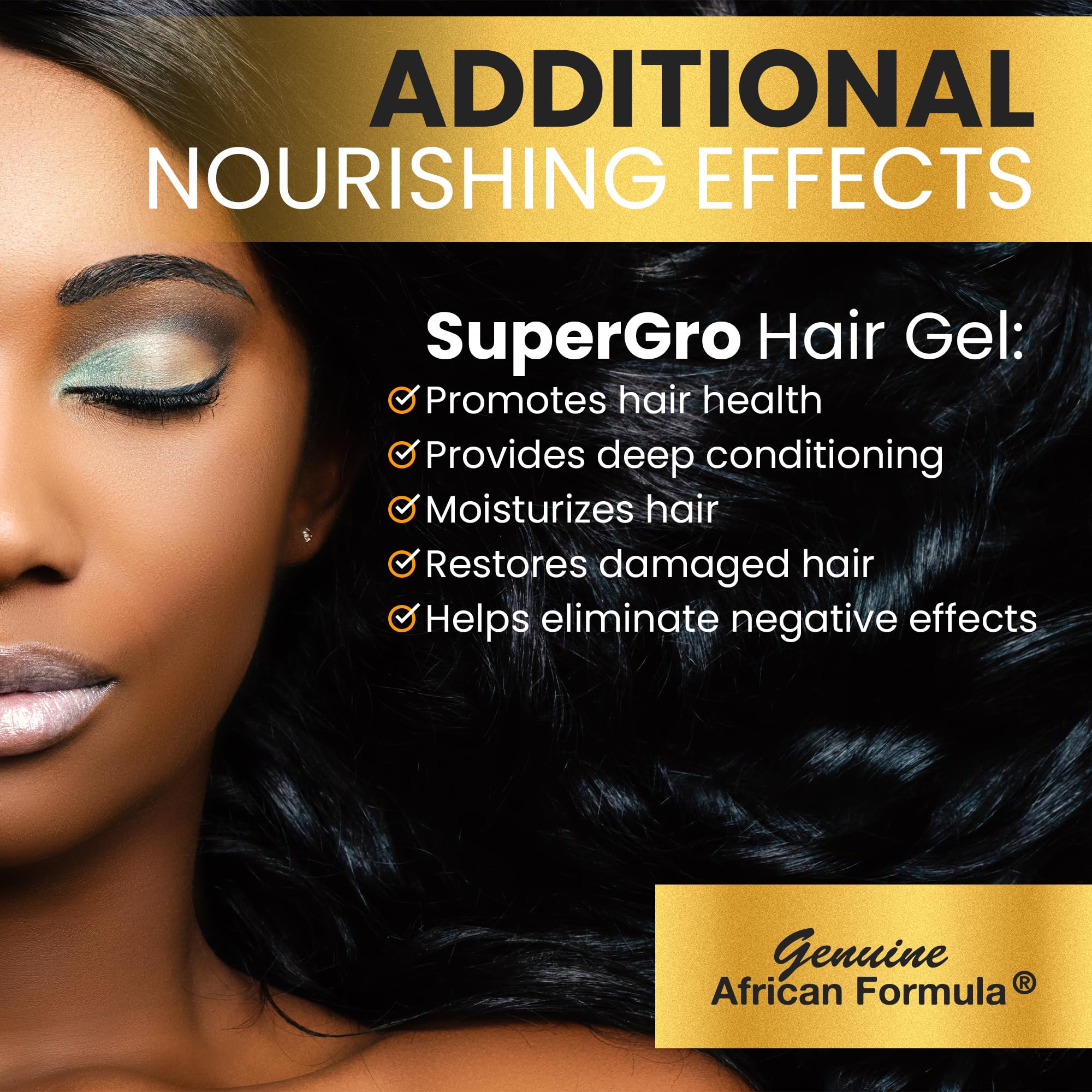 Close-up of twisting with SuperGro gel for defined, frizz-free twists.