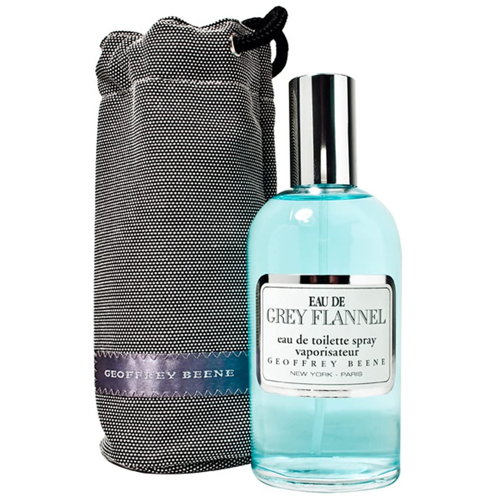 Geoffrey Beene Grey Flannel empaque y etiqueta adecuados para regalo