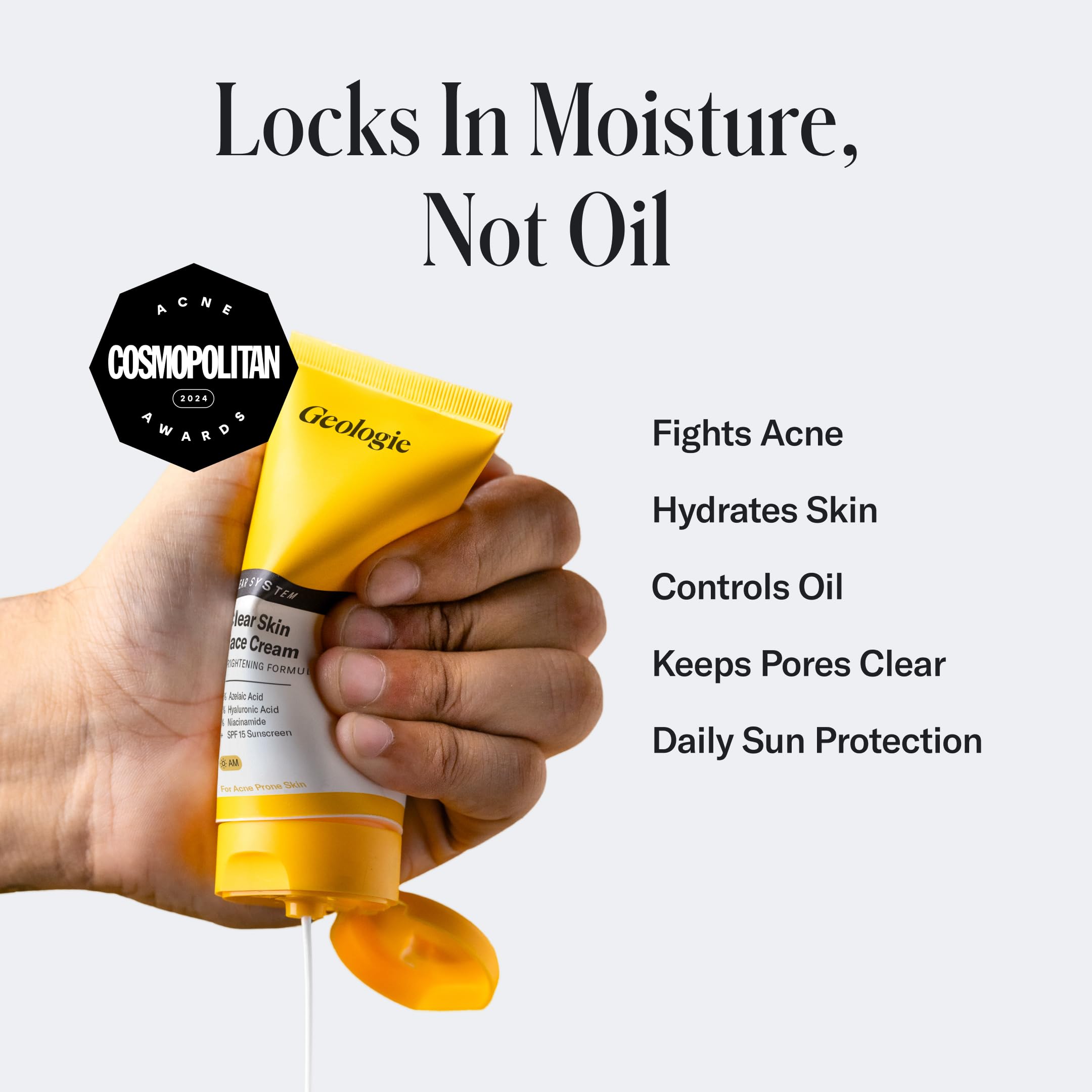 Geologie crema facial SPF 15 para protección diaria sin grasa