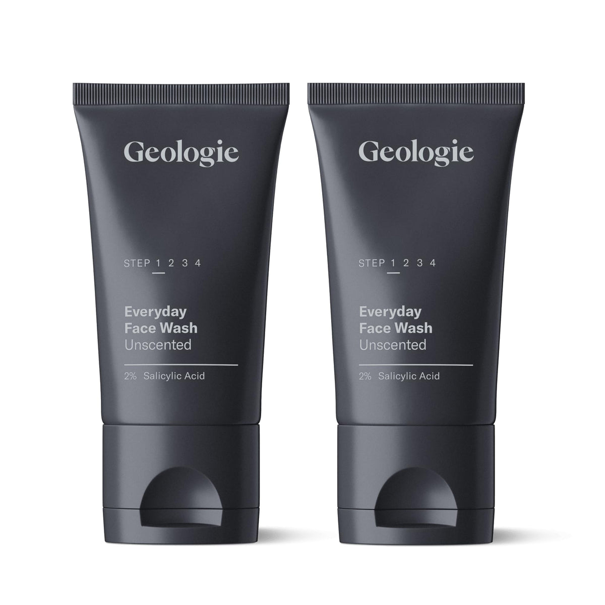 Geologie nettoyant visage 2% acide salicylique sans parfum dans flacon, prêt à l'emploi.