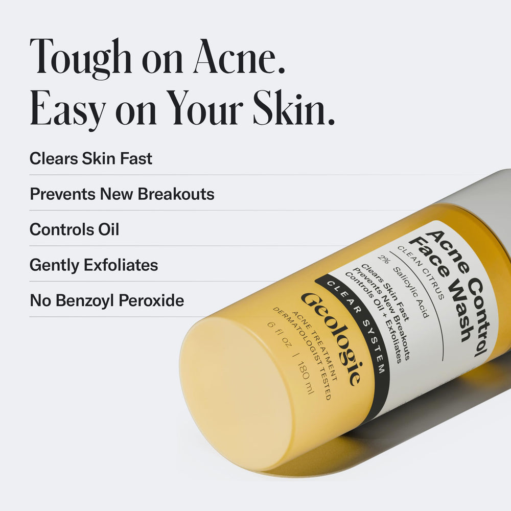 Geologie Acne Control: aplicación en la palma para lavar rostro.
