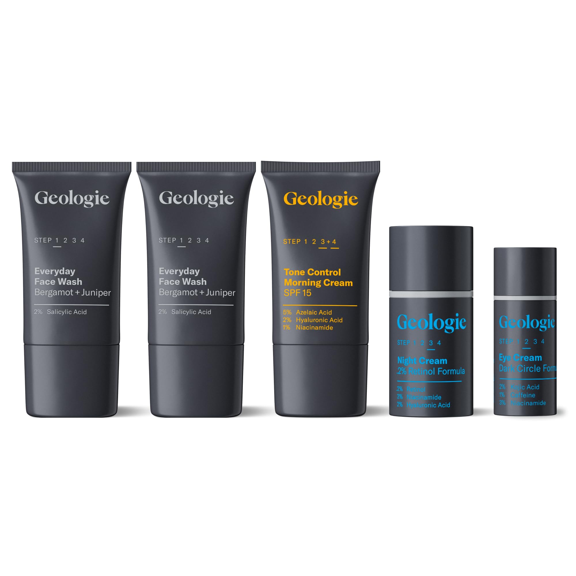 Geologie limpiador facial 2-pack para piel grasa y propensa al acné.