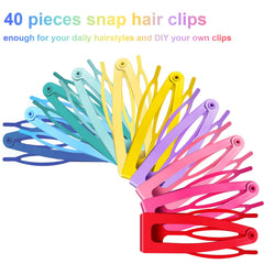 Geosar clips de pelo metal en colores candy para estilo duradero.