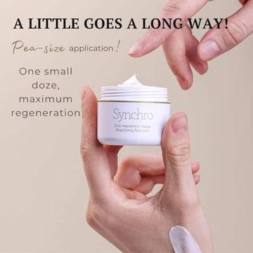 Gernetic Synchro textura cocoon: crema envolvente que calma la piel.