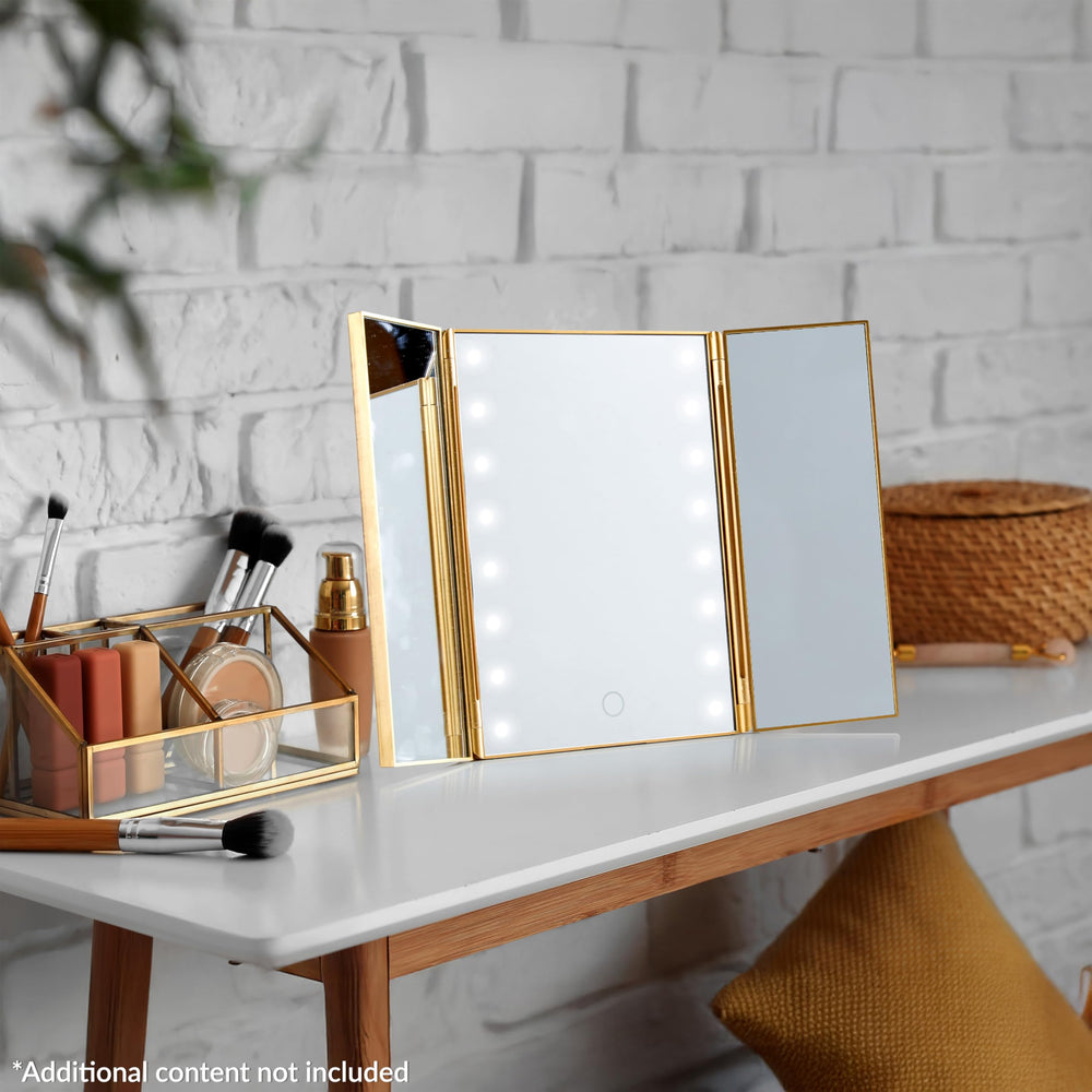 Get Trend Miroir sans fil alimenté par piles, idéal en voyage
