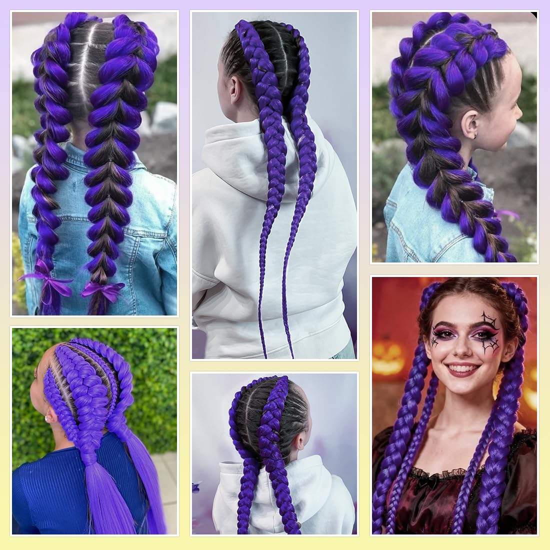 GetGal uso en Halloween y cosplay con color morado vibrante.
