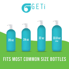 Dispensador Geti Beauty bomba acondicionador litro con flujo controlado