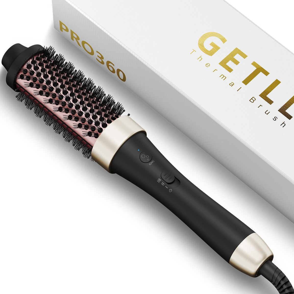 GETLL cepillo termico ionico de 1,5 pulgadas: rizos con volumen y brillo.