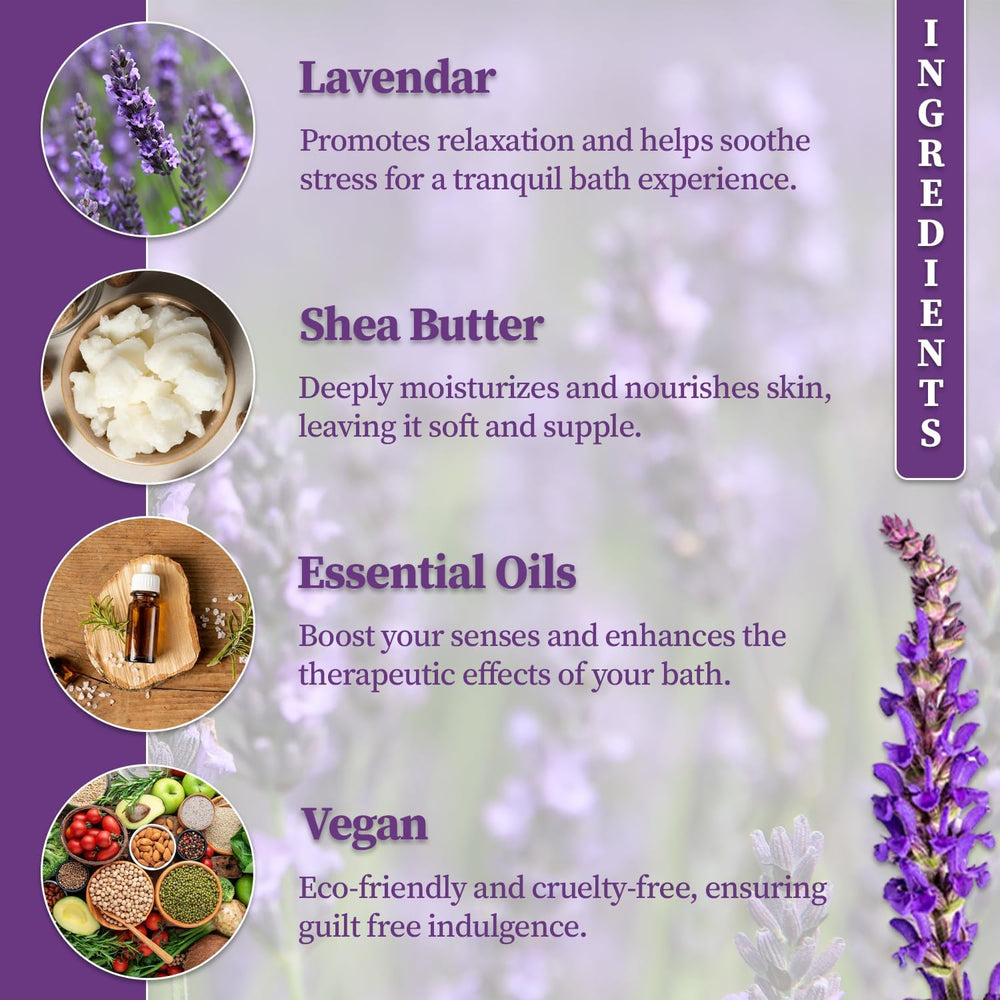 SET-regalo de lujo GETT bombas de baño lavanda para sorprender.
