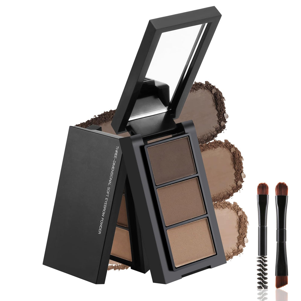 GeUUFEA paleta de cejas de 3 colores para definir cejas naturales