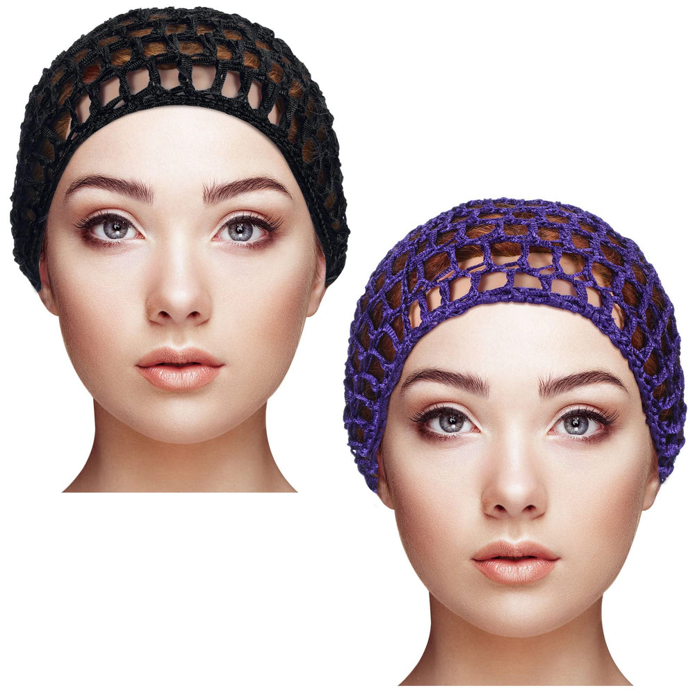 Geyoga gorro ganchillo para ducha en negro, mantiene el cabello seco.