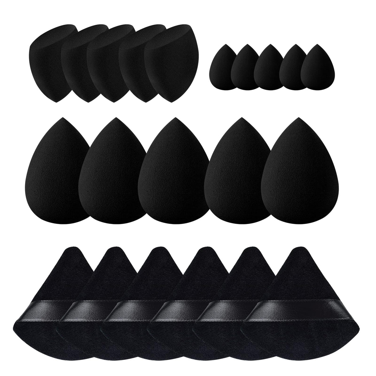 GFOUNS 21 piezas esponjas maquillaje para una base uniforme y suave.