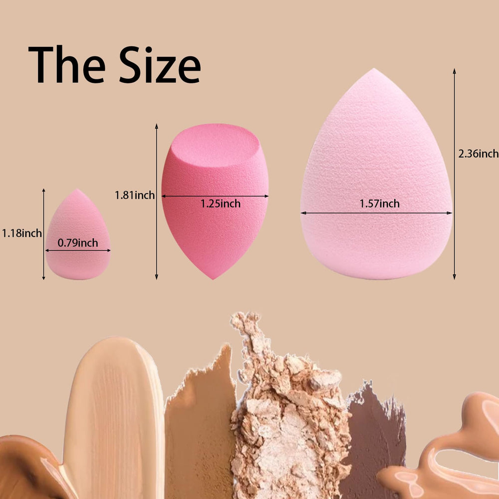 GFOUNS esponjas para aplicación uniforme, base y corrector se distribuyen de forma pareja.