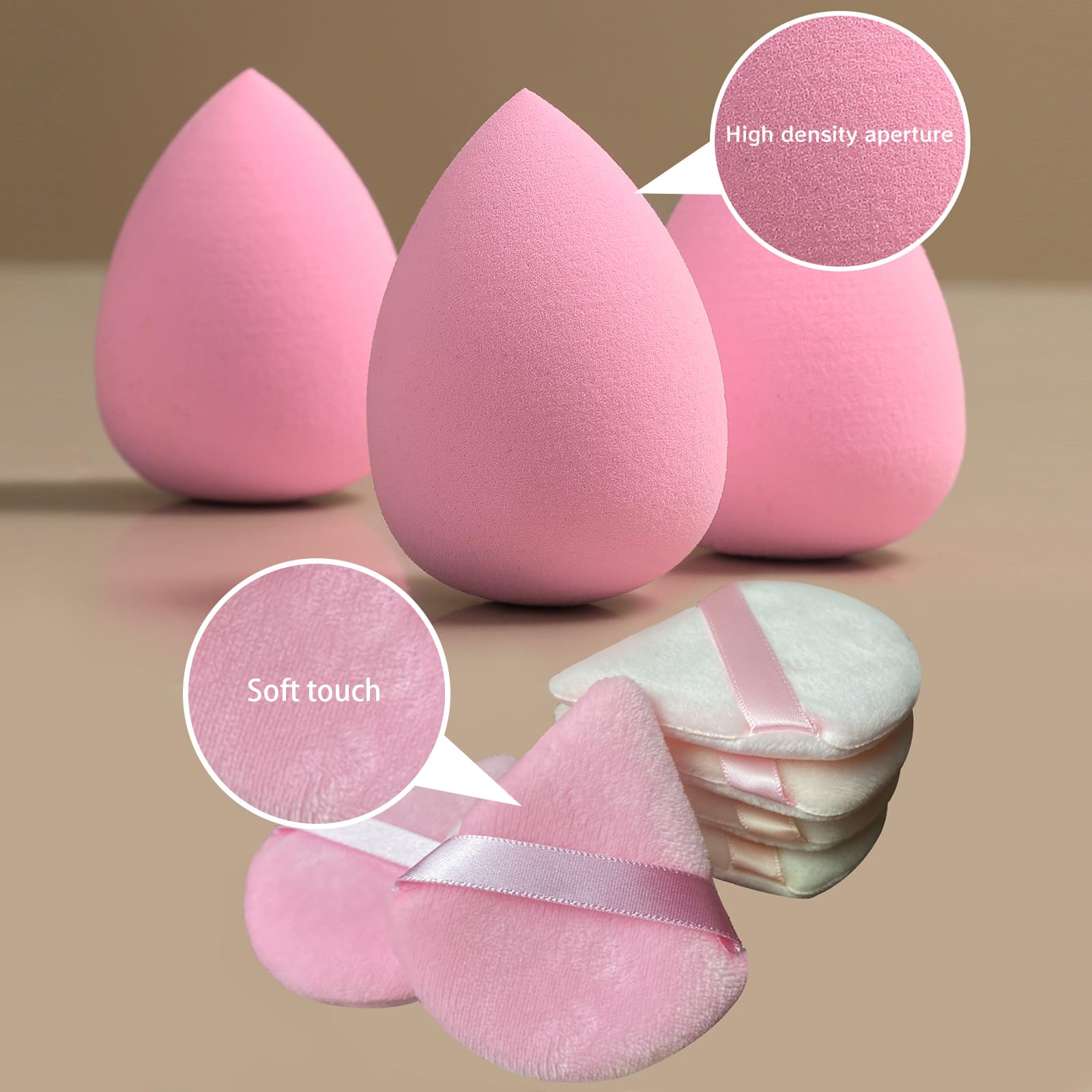GFOUNS 21 piezas ofrecen tamaños variados para maquillaje líquido, crema y polvo.