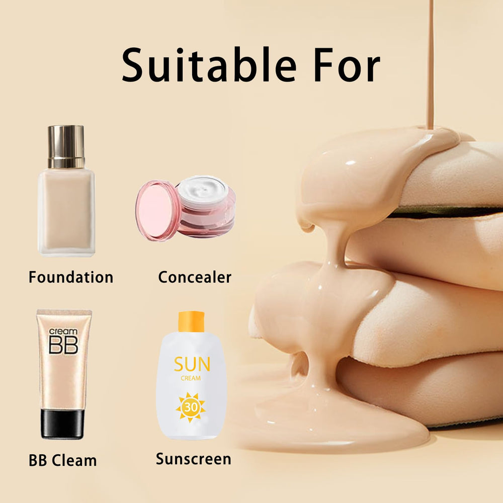 Esponja GFOUNS con poros uniformes, absorbe maquillaje de forma equilibrada